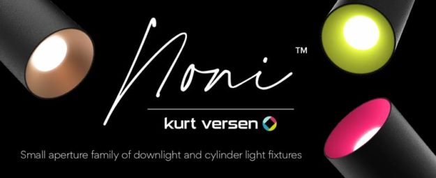 Noni by Kurt Versen - Small aperture family of downlight and cylinder light fixtures
